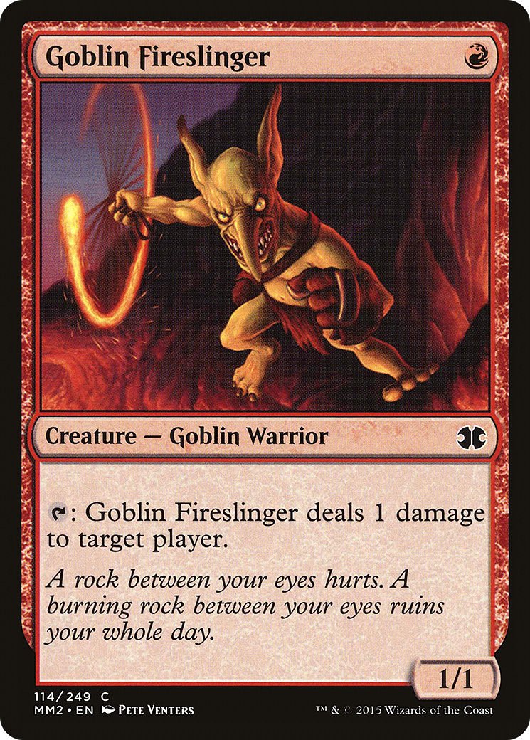 Goblin Fireslinger (MM2-114) - Modern Masters 2015 Foil