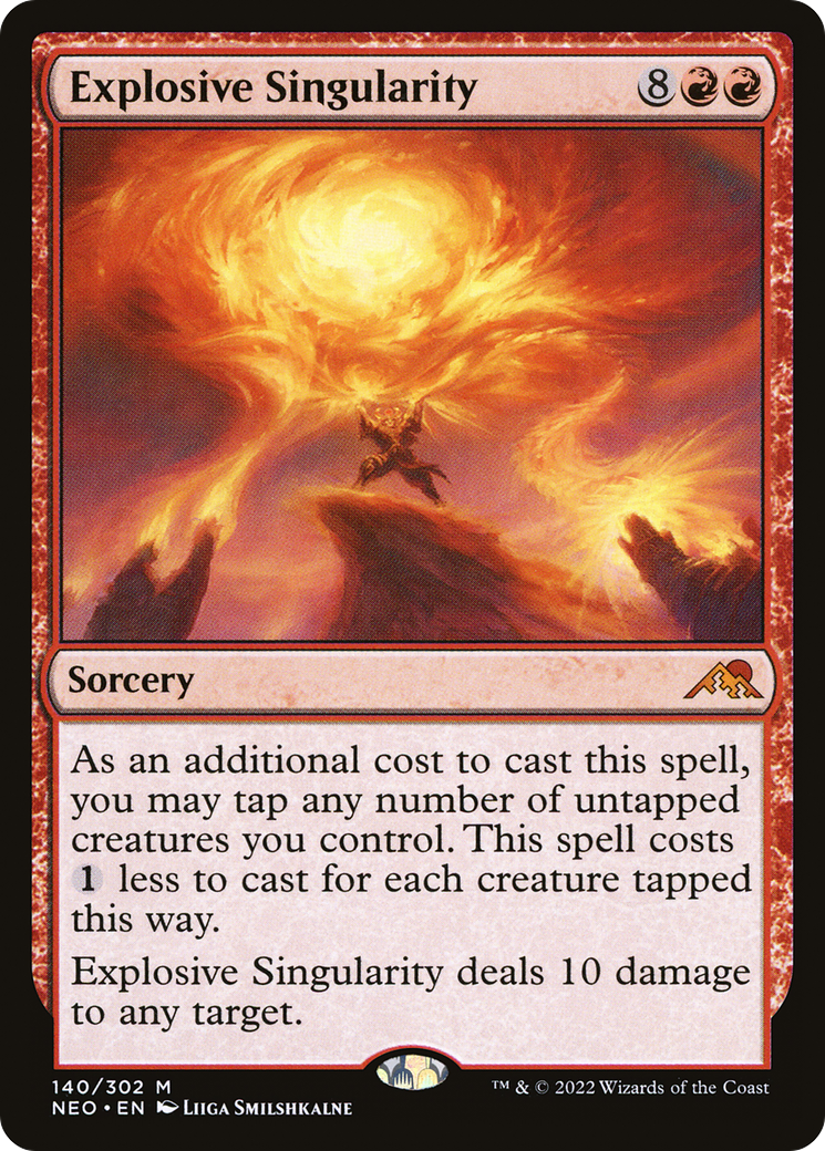 Explosive Singularity (NEO-140) - Kamigawa: Neon Dynasty