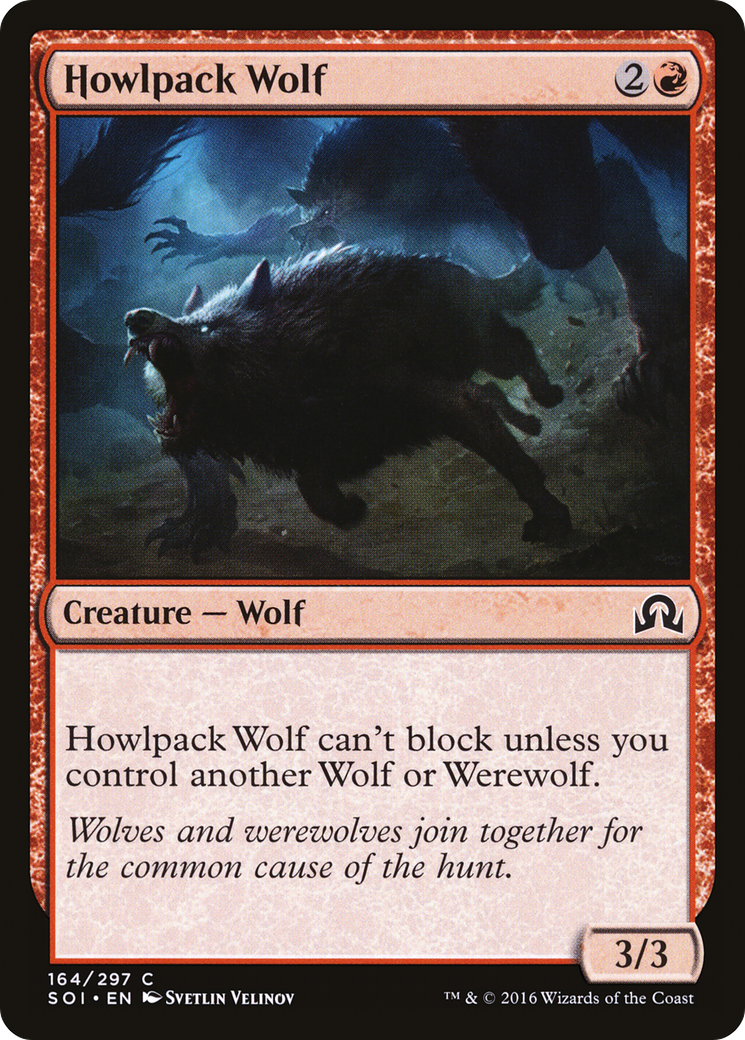 Howlpack Wolf (SOI-164) - Shadows over Innistrad Foil