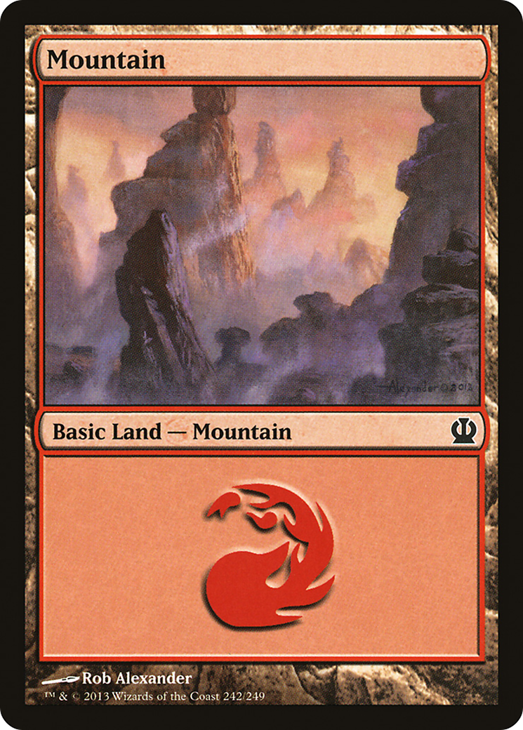 Mountain (THS-242) - Theros Foil