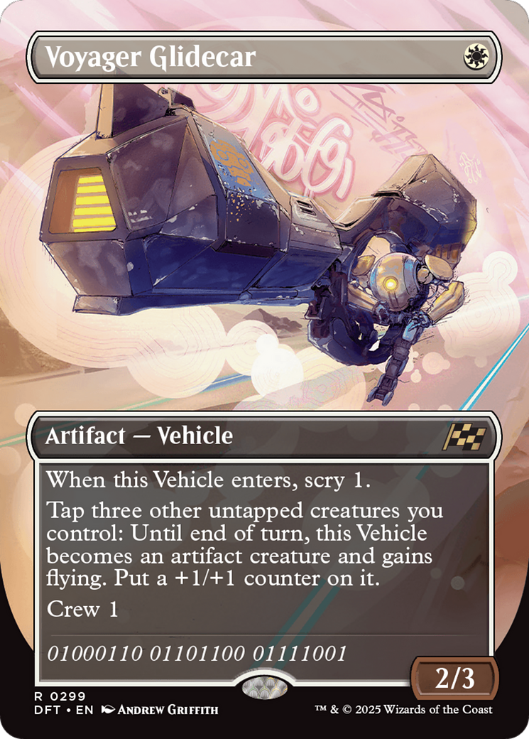 Voyager Glidecar (DFT-299) - Aetherdrift (Borderless) Foil