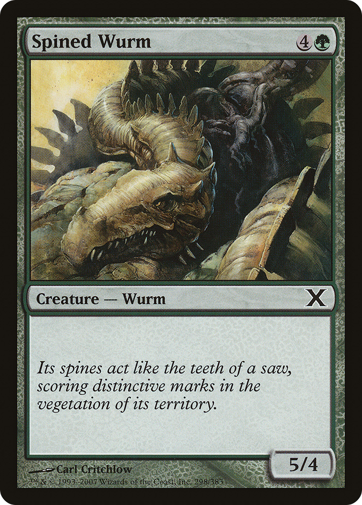 Spined Wurm (10E-298) - Tenth Edition Foil