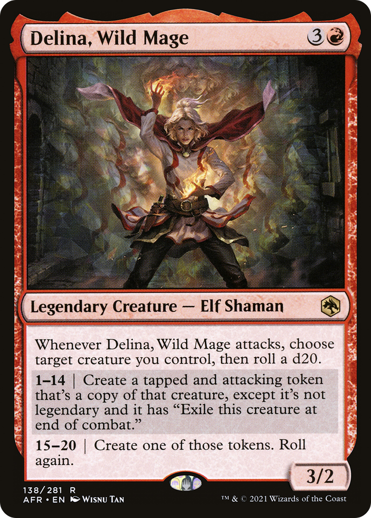 Delina, Wild Mage (AFR-138) - Adventures in the Forgotten Realms