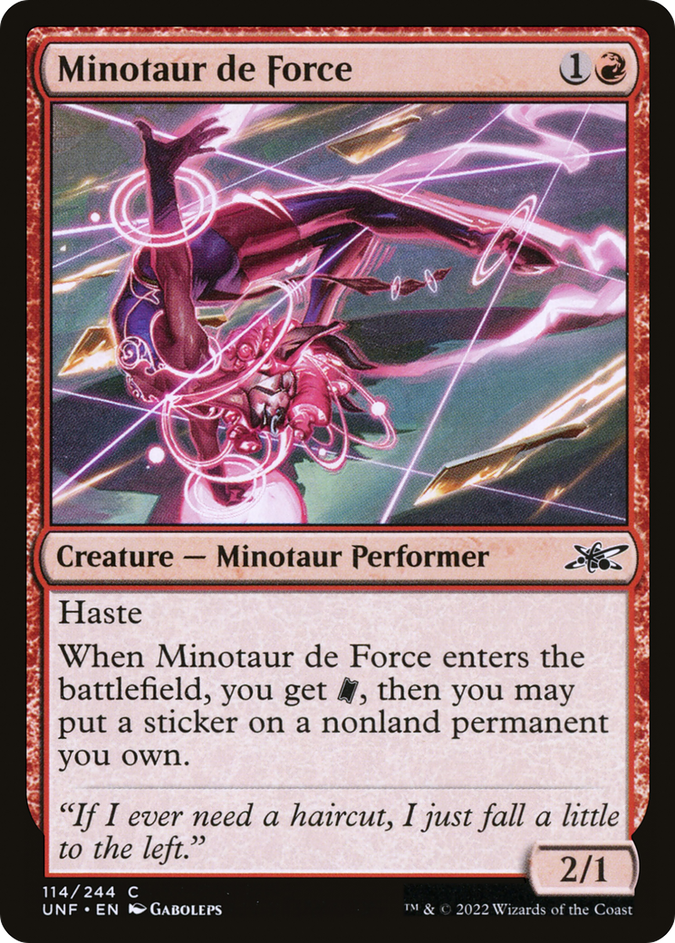 Minotaur de Force (UNF-114) - Unfinity Foil