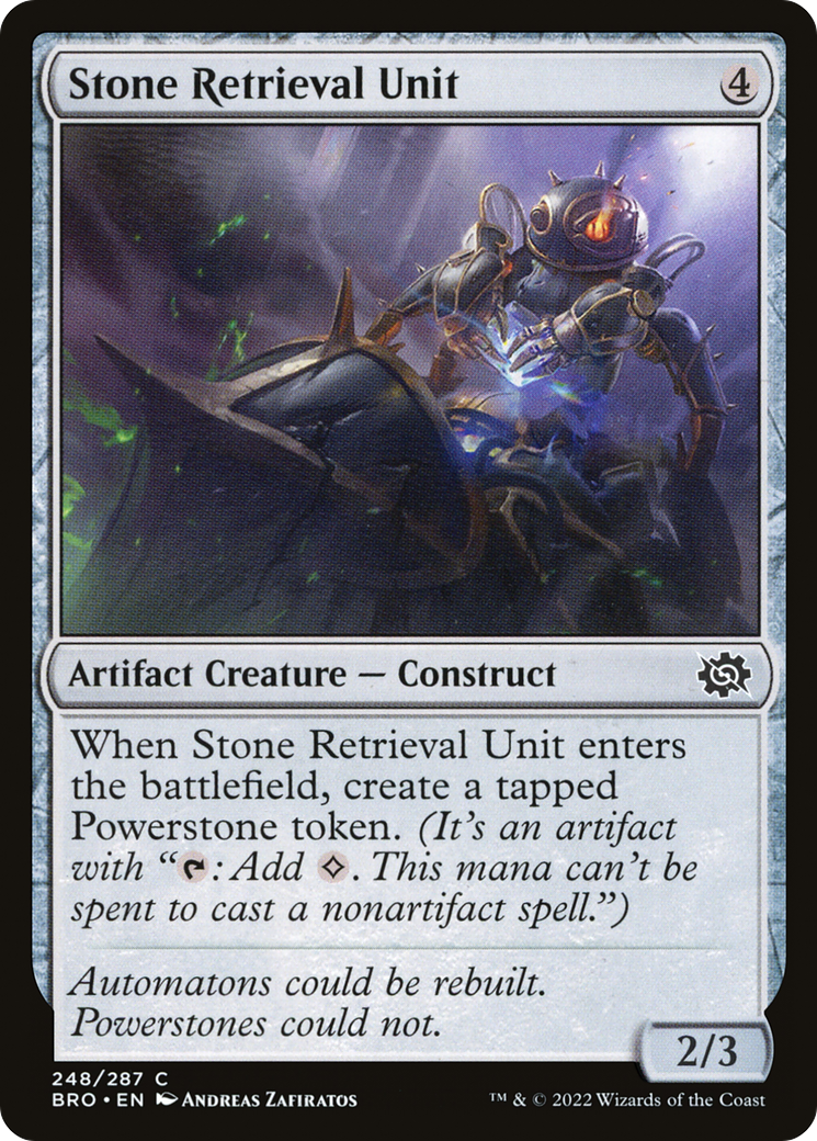 Stone Retrieval Unit (BRO-248) - The Brothers' War Foil