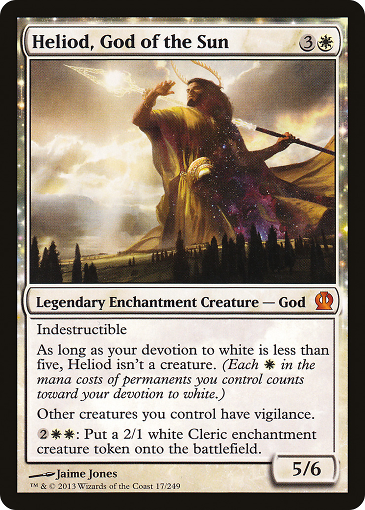 Heliod, God of the Sun (THS-017) - Theros: (enchantment)