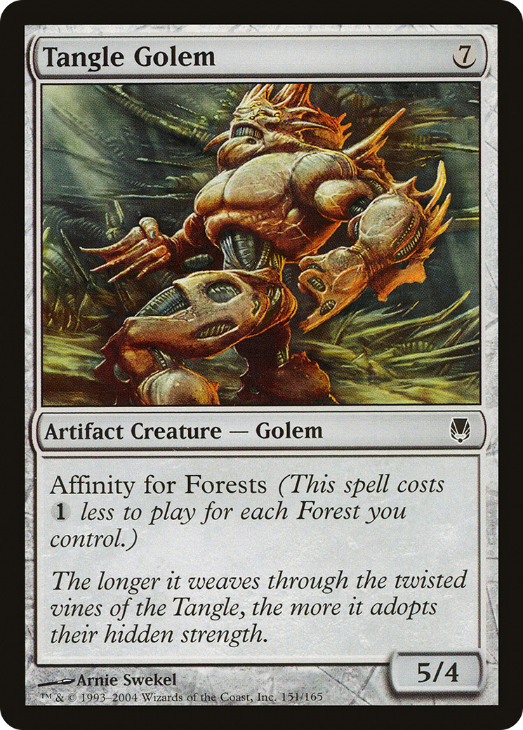 Tangle Golem (DST-151) - Darksteel Foil