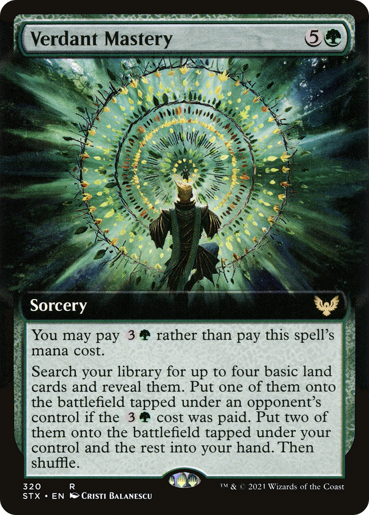 Verdant Mastery (STX-320) - Strixhaven: School of Mages: (Extended Art)