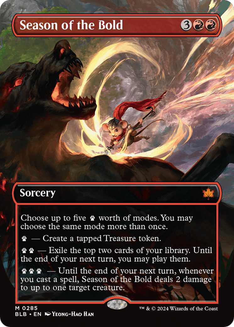 Season of the Bold (BLB-285) - Bloomburrow: (Showcase) (Borderless)