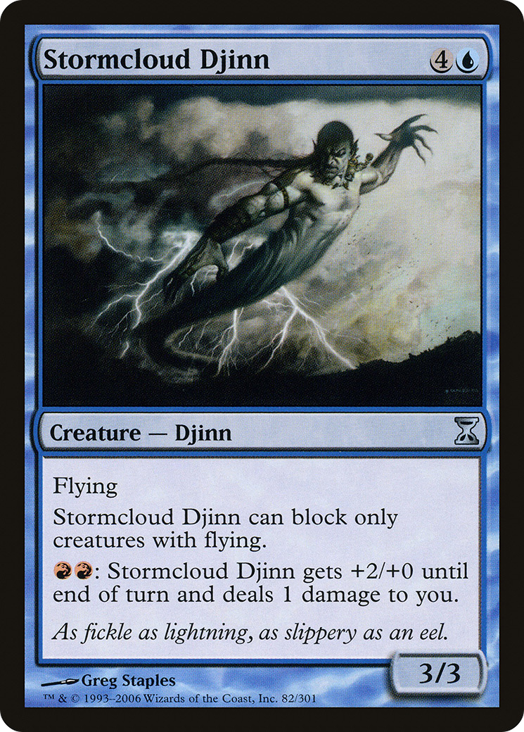 Stormcloud Djinn (TSP-082) - Time Spiral Foil