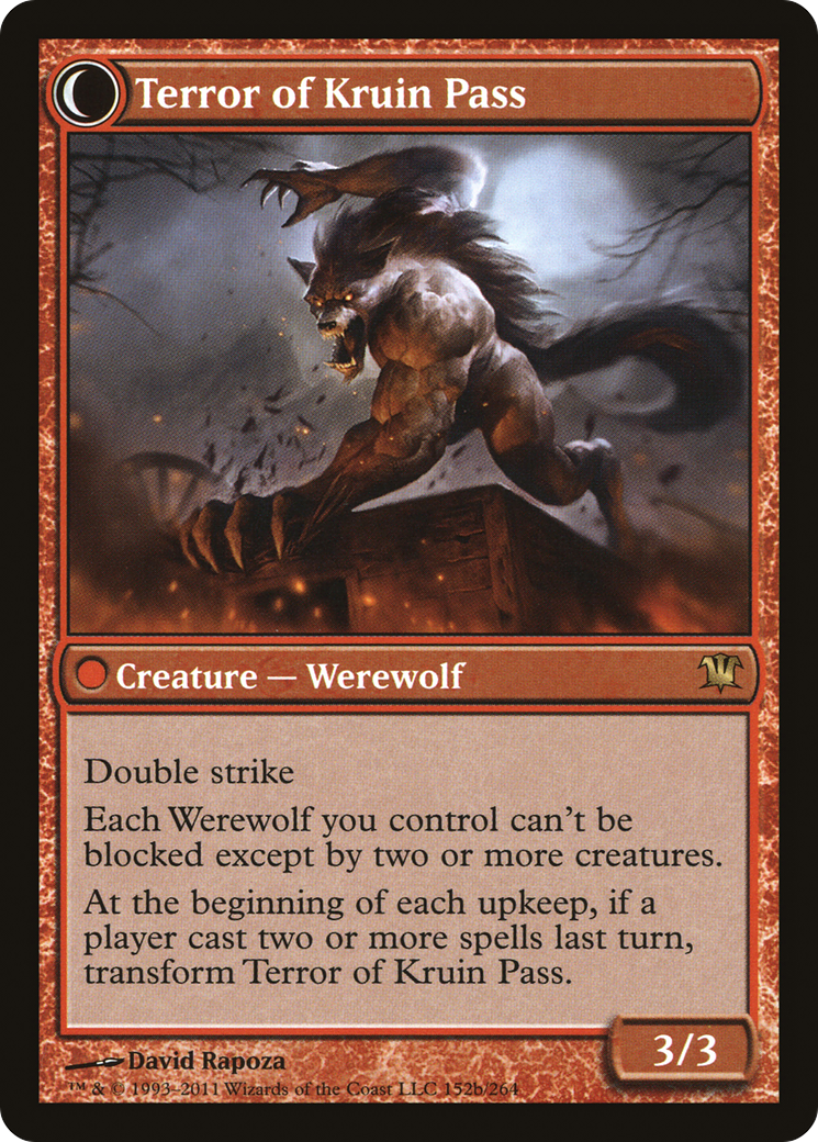 Kruin Outlaw // Terror of Kruin Pass (ISD-152) - Innistrad: (Double Faced Transform) Foil
