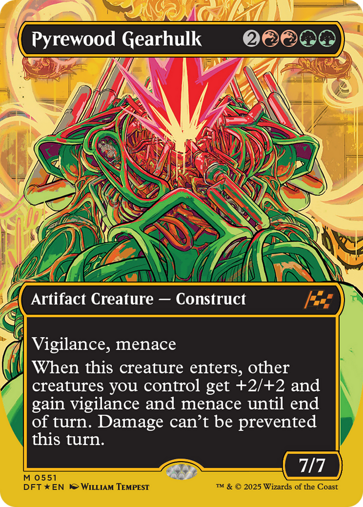 Pyrewood Gearhulk (DFT-551) - Aetherdrift (Borderless) Foil