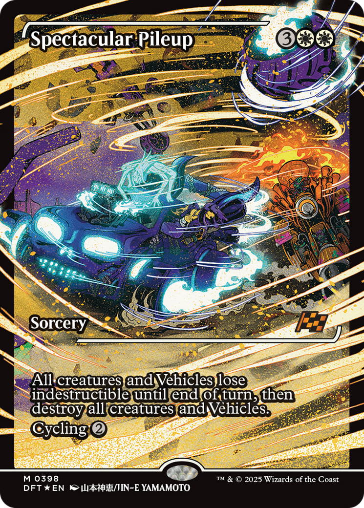 Spectacular Pileup (DFT-398) - Aetherdrift: (Showcase) Foil