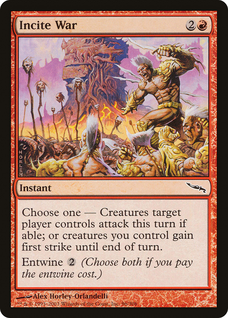 Incite War (MRD-096) - Mirrodin Foil