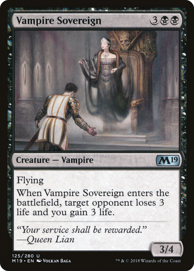Vampire Sovereign (M19-125) - Core Set 2019