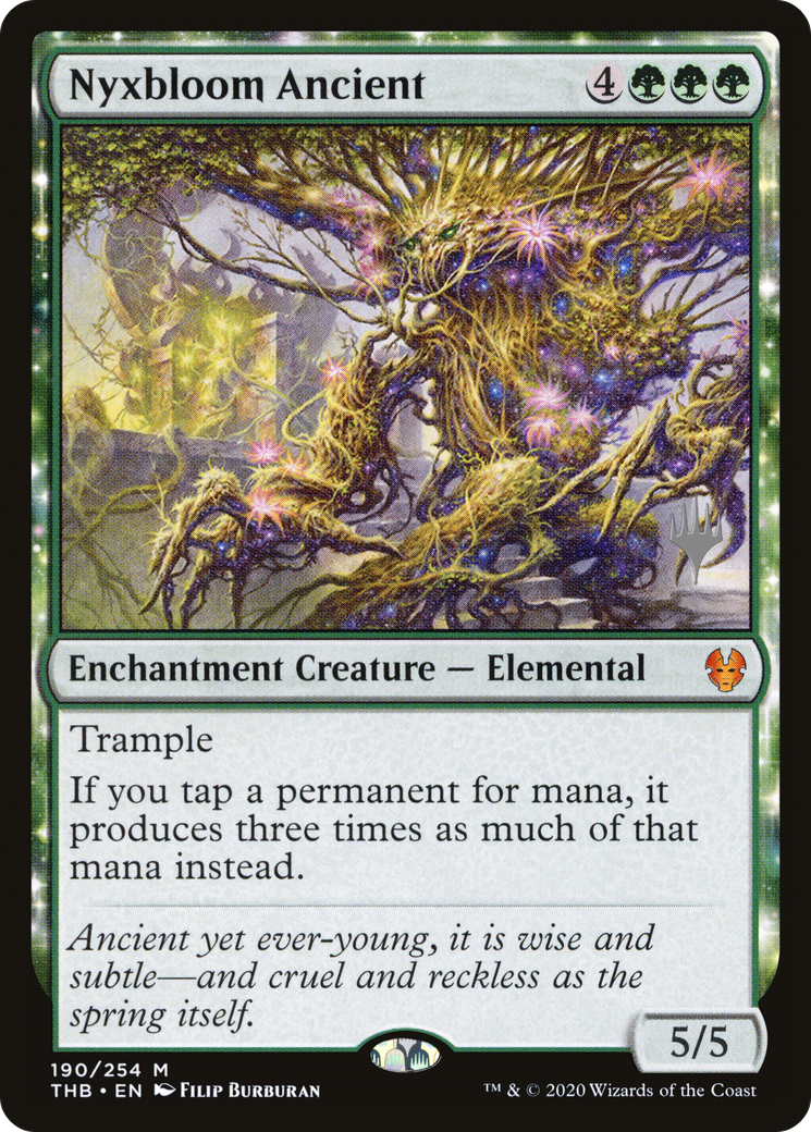 Nyxbloom Ancient (PPTHB-190) - Theros Beyond Death Promos: (enchantment) Foil