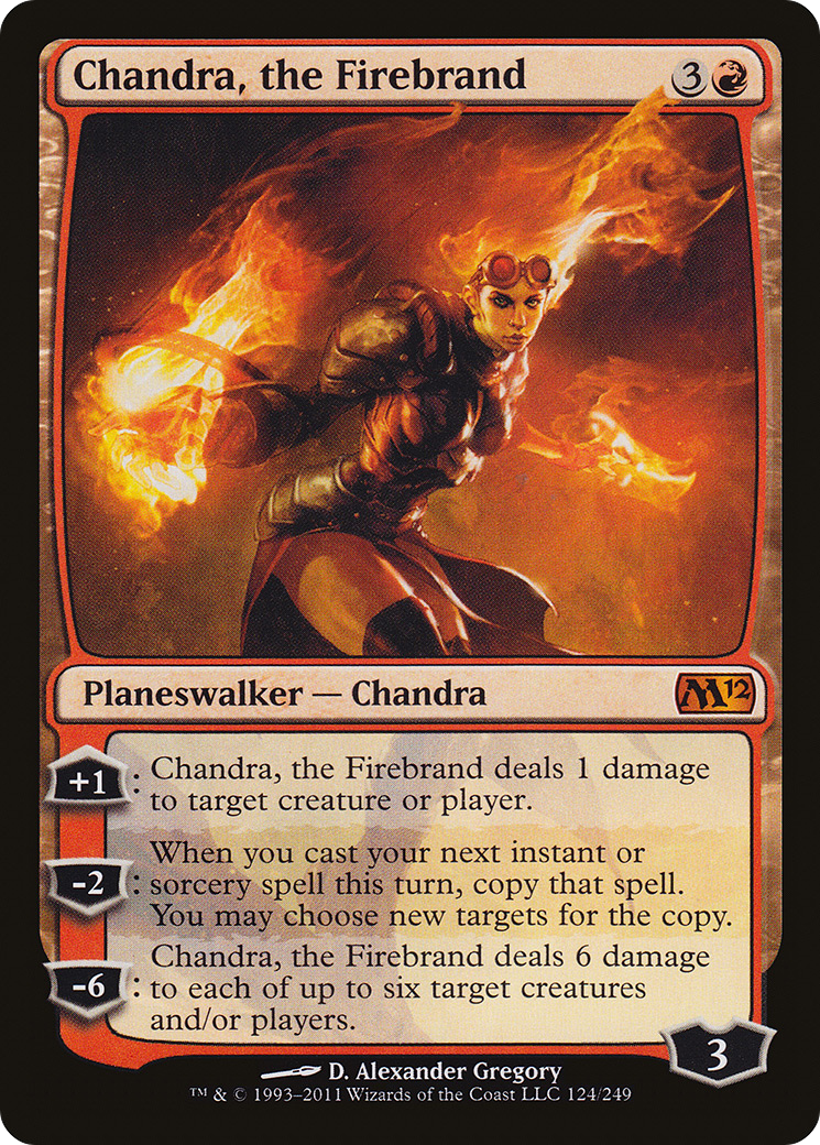 Chandra, the Firebrand (M12-124) - Magic 2012 Foil