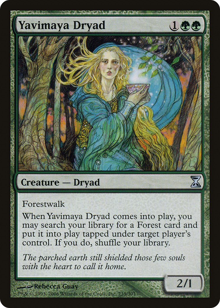 Yavimaya Dryad (TSP-235) - Time Spiral Foil