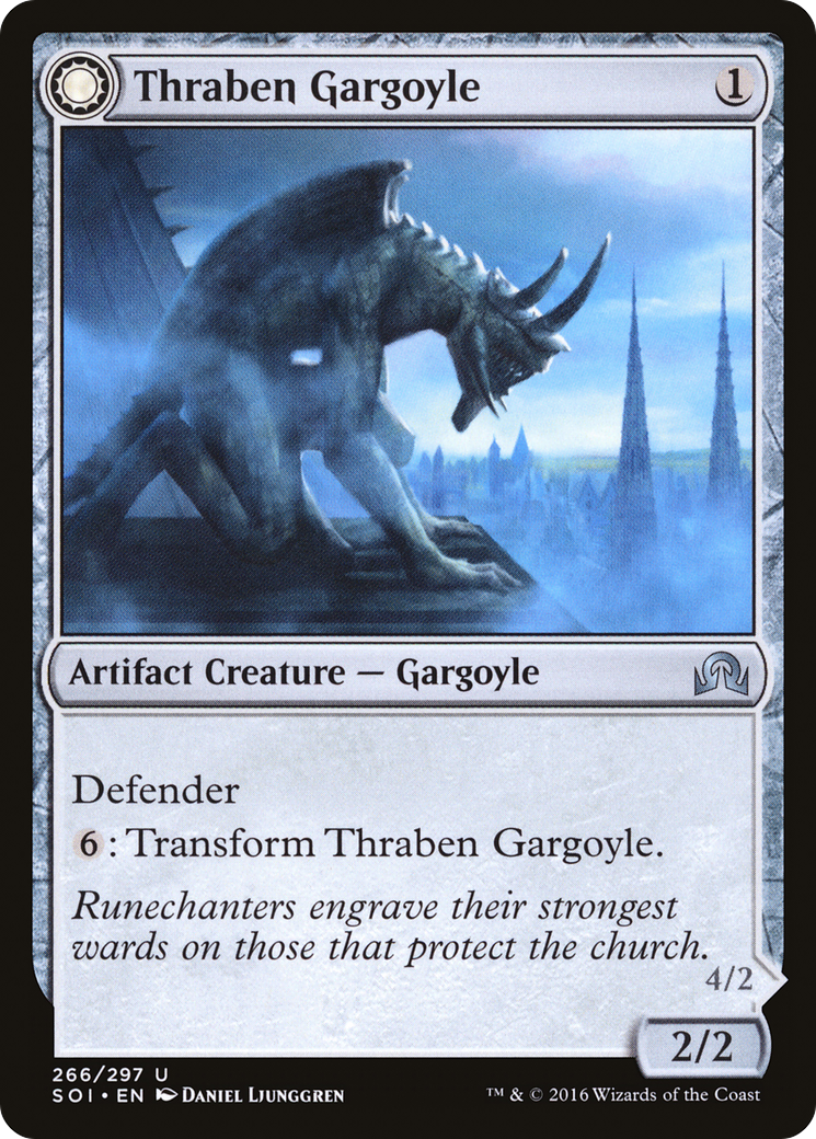 Thraben Gargoyle // Stonewing Antagonizer (SOI-266) - Shadows over Innistrad: (Double Faced Transform)