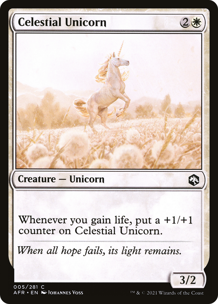 Celestial Unicorn (AFR-005) - Adventures in the Forgotten Realms