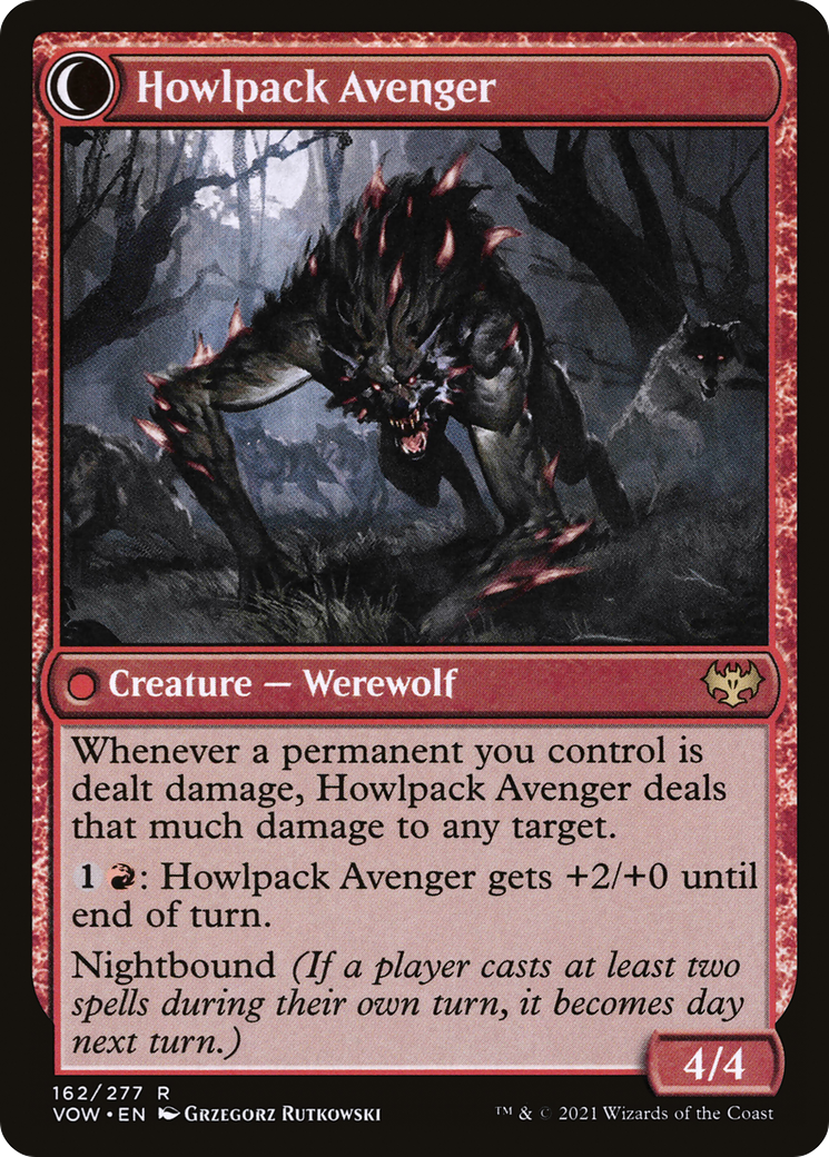 Ill-Tempered Loner // Howlpack Avenger (VOW-162) - Innistrad: Crimson Vow: (Double Faced Transform)