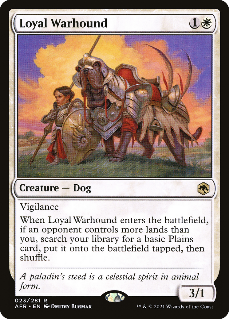Loyal Warhound (AFR-023) - Adventures in the Forgotten Realms