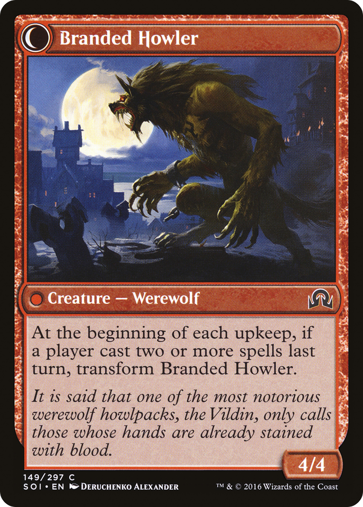 Convicted Killer // Branded Howler (SOI-149) - Shadows over Innistrad: (Double Faced Transform)