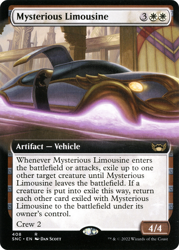 Mysterious Limousine (SNC-408) - Streets of New Capenna: (Extended Art) Foil