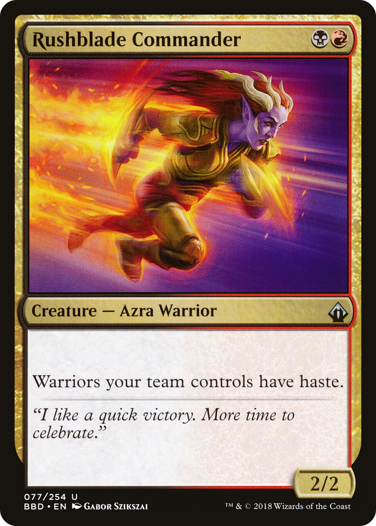 Rushblade Commander (BBD-077) - Battlebond