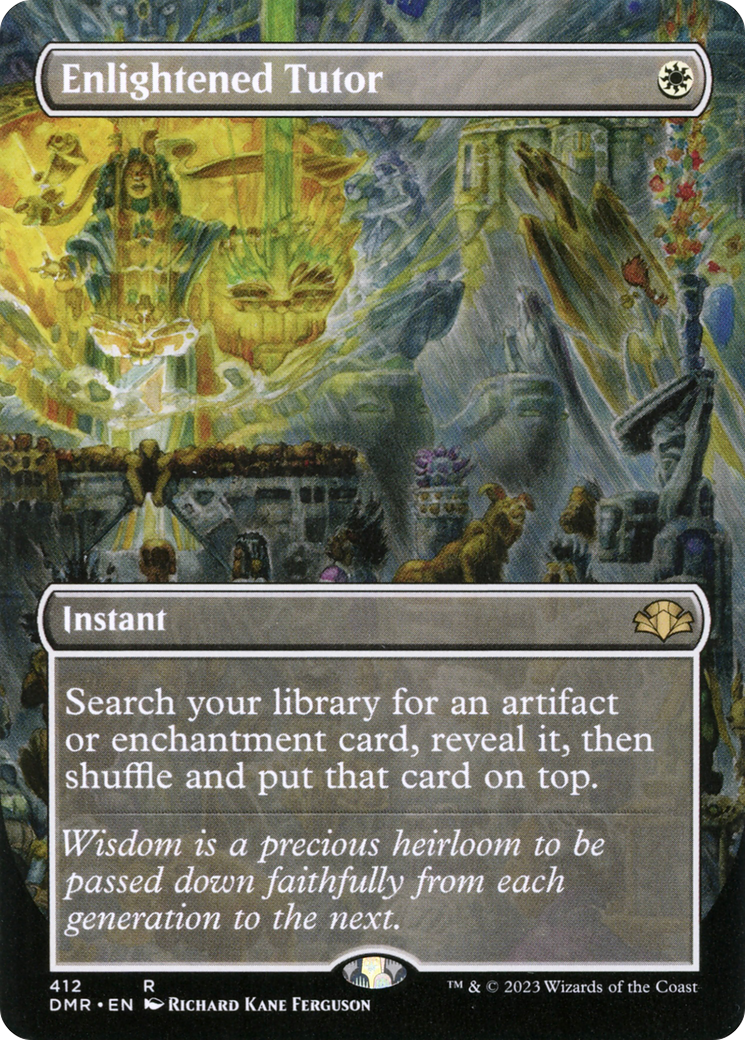Enlightened Tutor (DMR-412) - Dominaria Remastered (Borderless) Foil