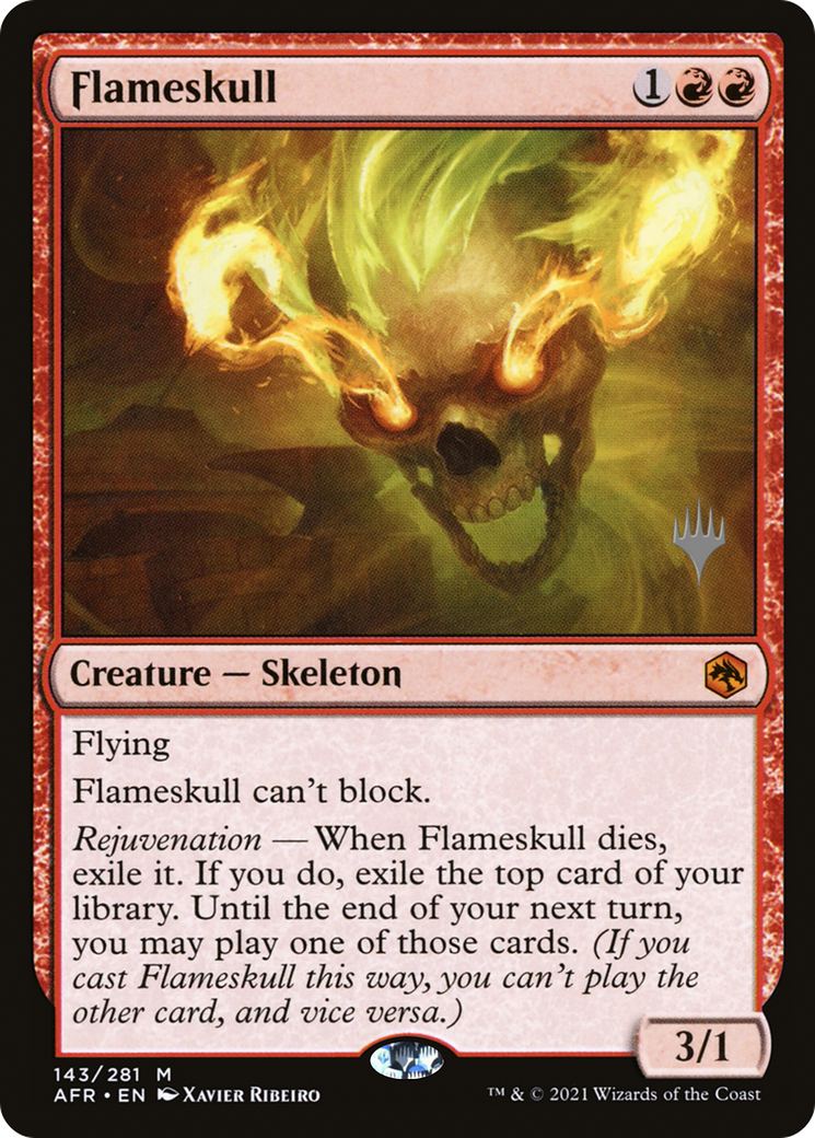 Flameskull (PPAFR-143P) - Adventures in the Forgotten Realms Promos