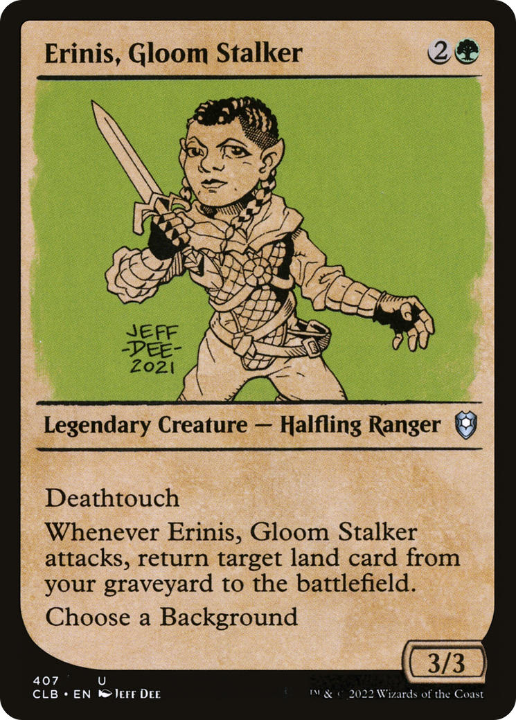 Erinis, Gloom Stalker (CLB-407) - Commander Legends: Battle for Baldur's Gate: (Showcase)