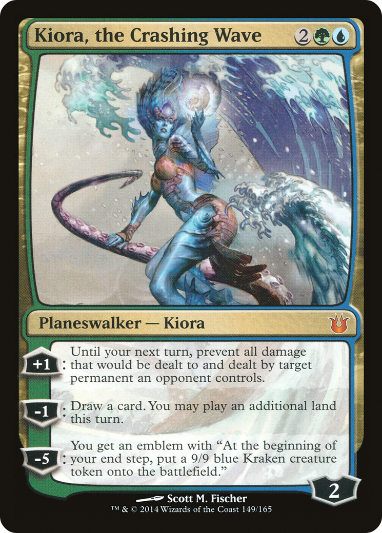 Kiora, the Crashing Wave (BNG-149) - Born of the Gods Foil