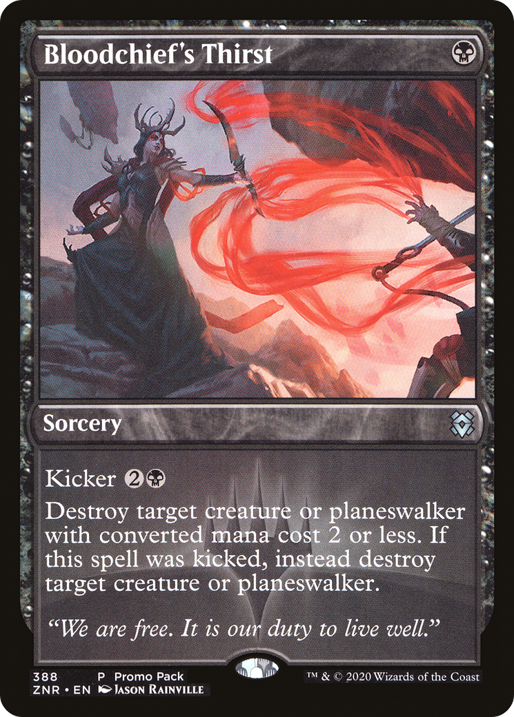 Bloodchief's Thirst (PPZNR-388) - Zendikar Rising