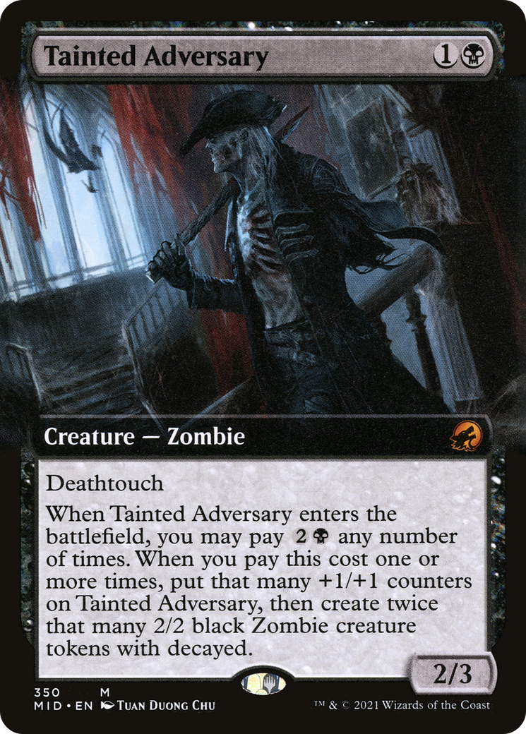 Tainted Adversary (MID-350) - Innistrad: Midnight Hunt: (Extended Art)