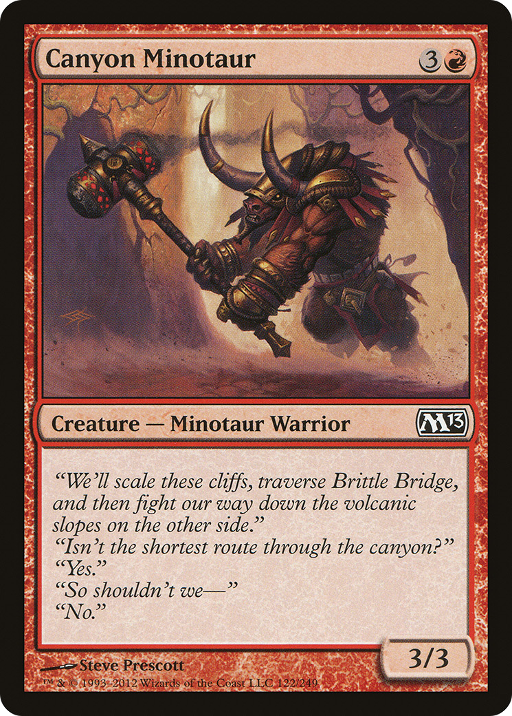 Canyon Minotaur (M13-122) - Magic 2013 Foil