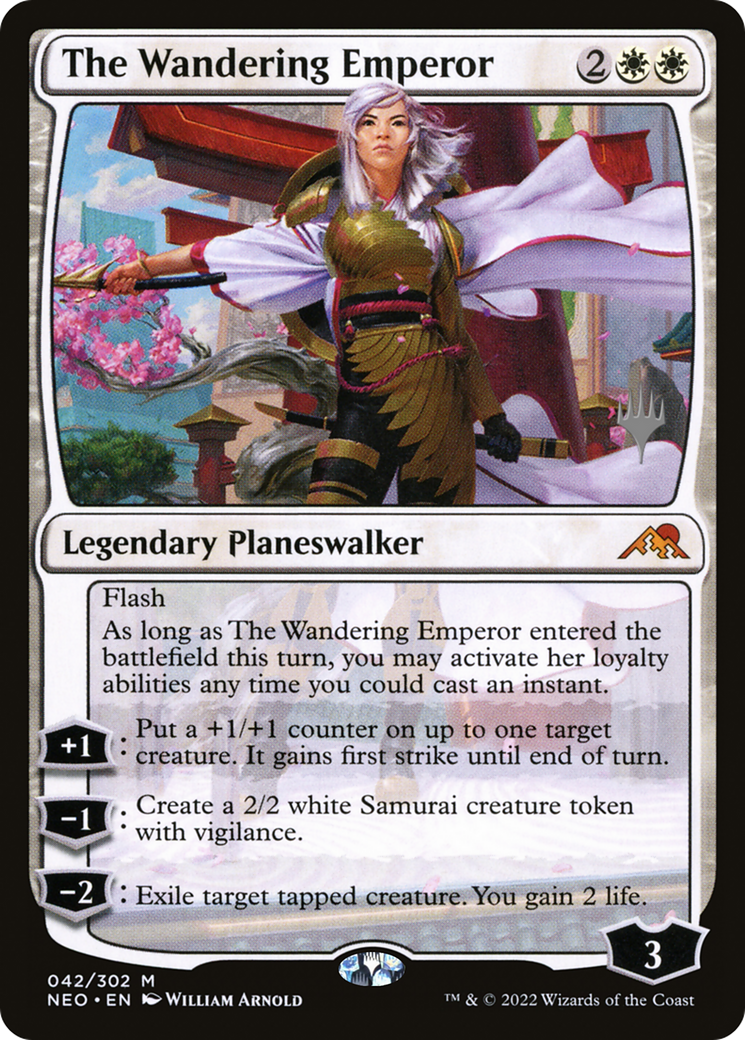 The Wandering Emperor (PPNEO-42P) - Kamigawa: Neon Dynasty Promos