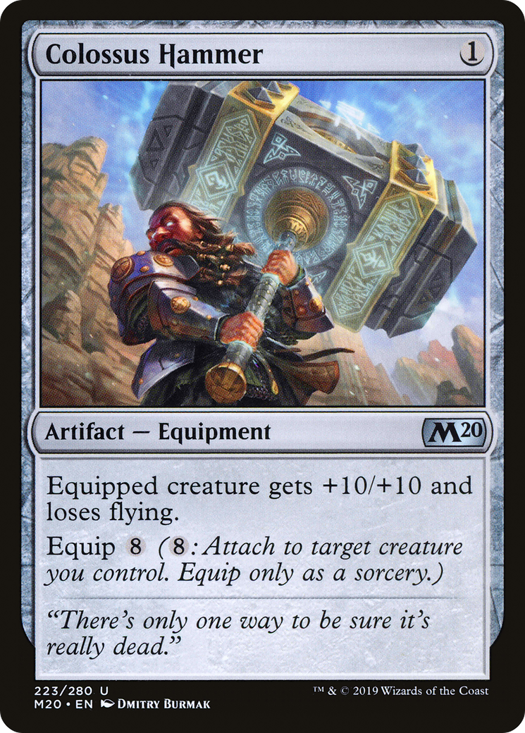 Colossus Hammer (M20-223) - Core Set 2020 Foil