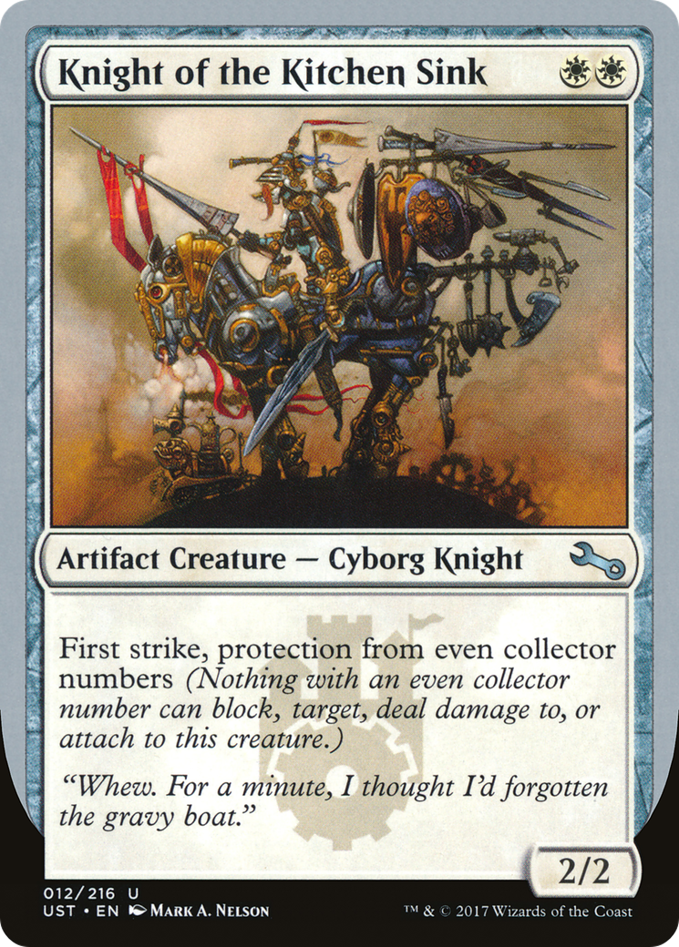 Knight of the Kitchen Sink (UST-12B) - Unstable Foil