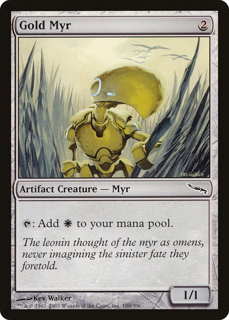 Gold Myr (MRD-180) - Mirrodin