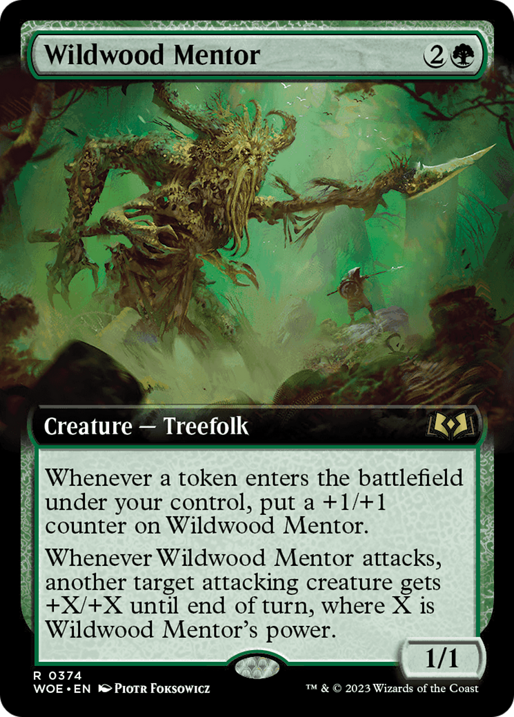 Wildwood Mentor (WOE-374) - Wilds of Eldraine: (Extended Art) Foil