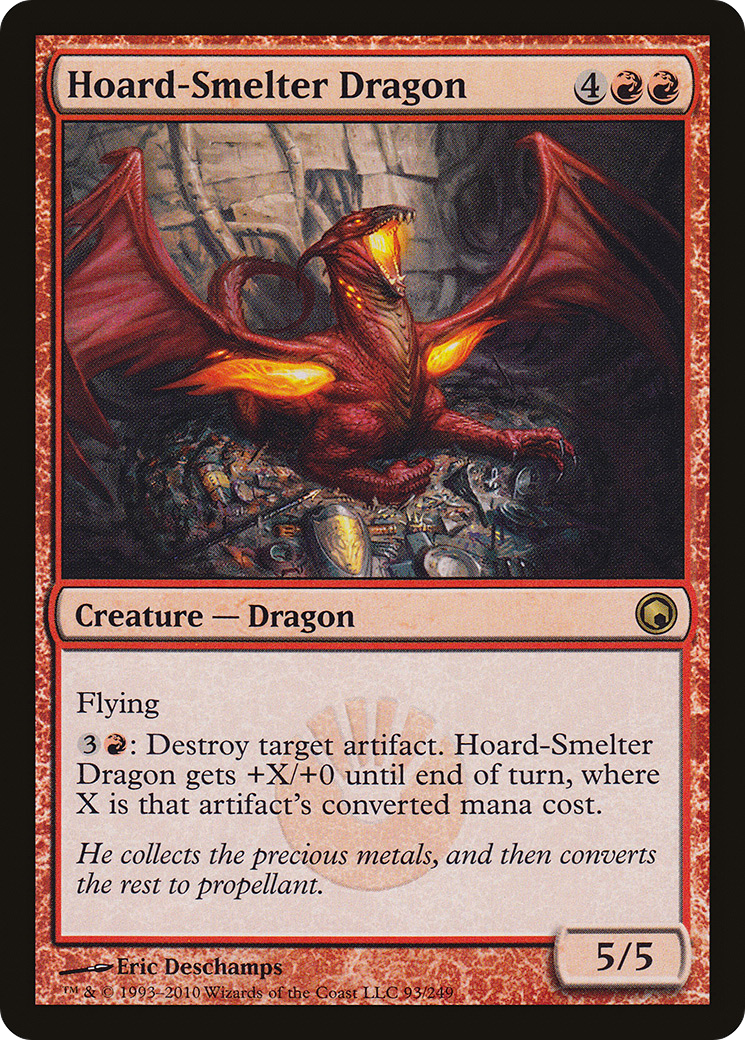 Hoard-Smelter Dragon (SOM-093) - Scars of Mirrodin