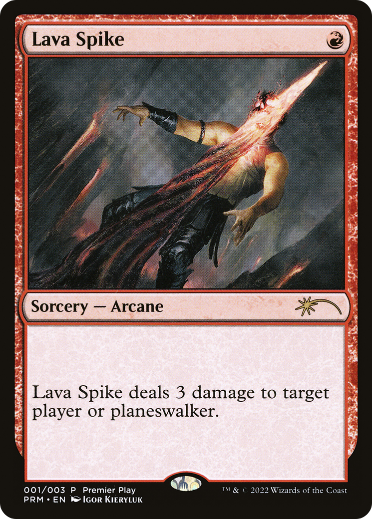 Lava Spike (PTP-001) - Pro Tour Promos