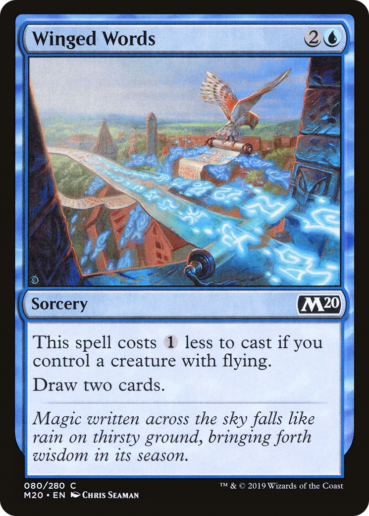 Winged Words (M20-080) - Core Set 2020 Foil